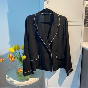 Zara Pyjama Style Sheer Blouse